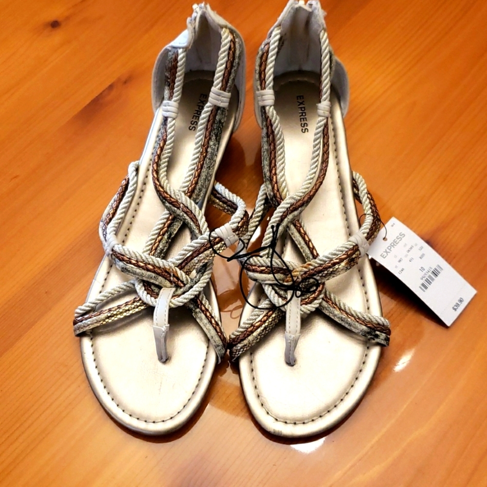 Express womens gladiator sandals sz 10 BNWT